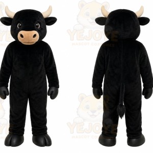 Black Bull Cattle Mascot Costume