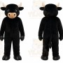 Black Bull Cattle Mascot Costume