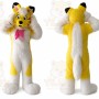 Yellow Fox Dog Husky Mascot Costume