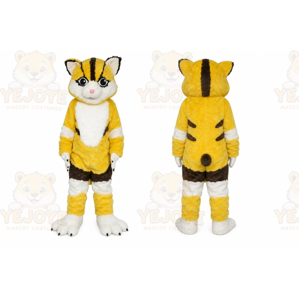 Yellow Fox Mascot Costume