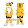 Yellow Striped Cat Mascot Costume