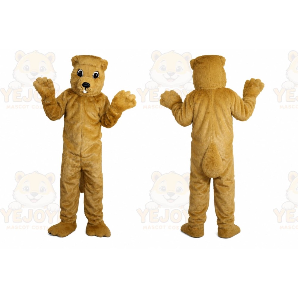 Yellow Groundhog Gophers Mascot Costume for Adult