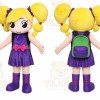 Yellow Hair Girl Mascot Costume