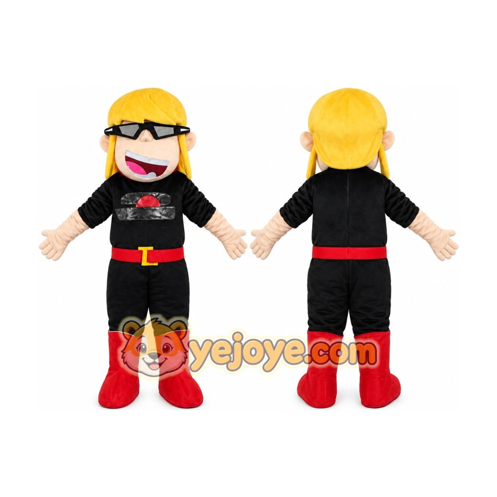 Yellow Hair Girl Mascot Costumes