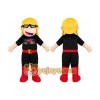 Yellow Hair Girl Mascot Costumes