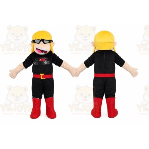 Yellow Hair Girl Mascot Costumes