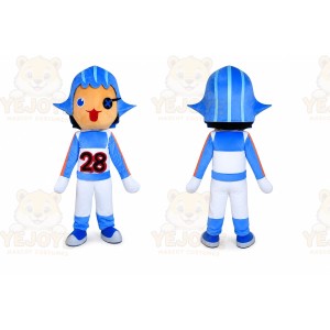 Yellow Hat Boy Mascot Costume