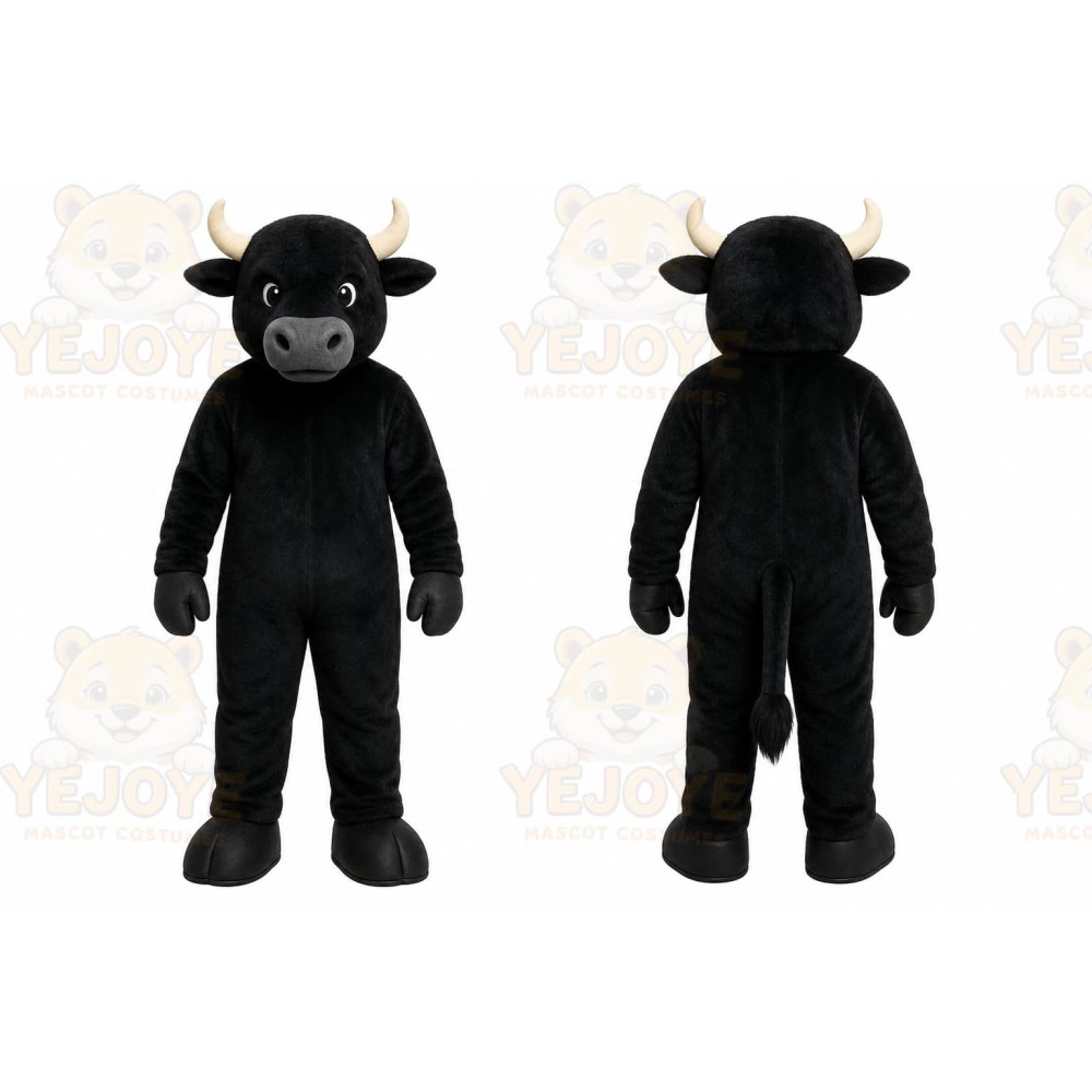 Black Bull Mascot Costume