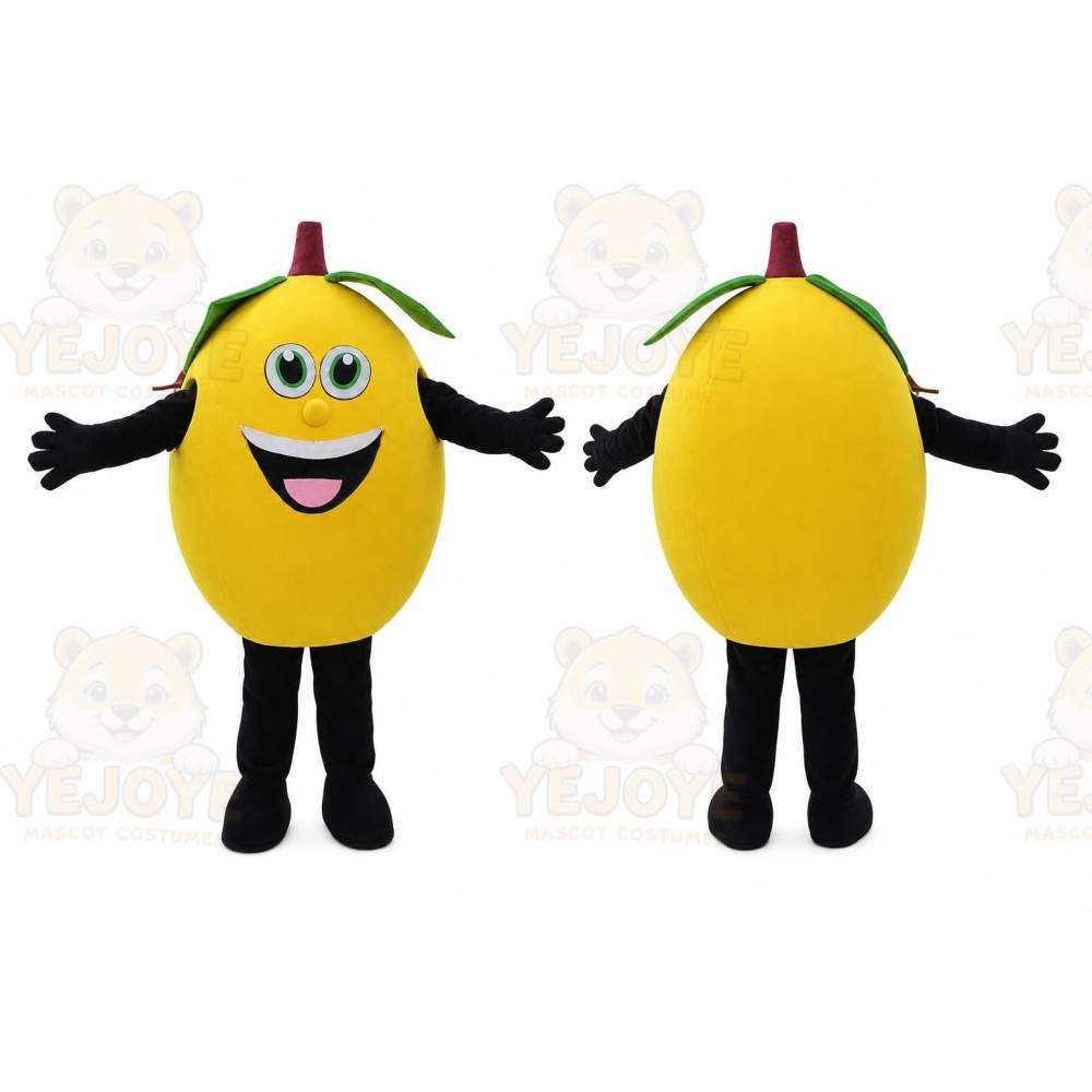 Yellow Lemon Mascot Costume