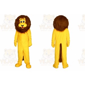 Yellow Lion Mascot Costume