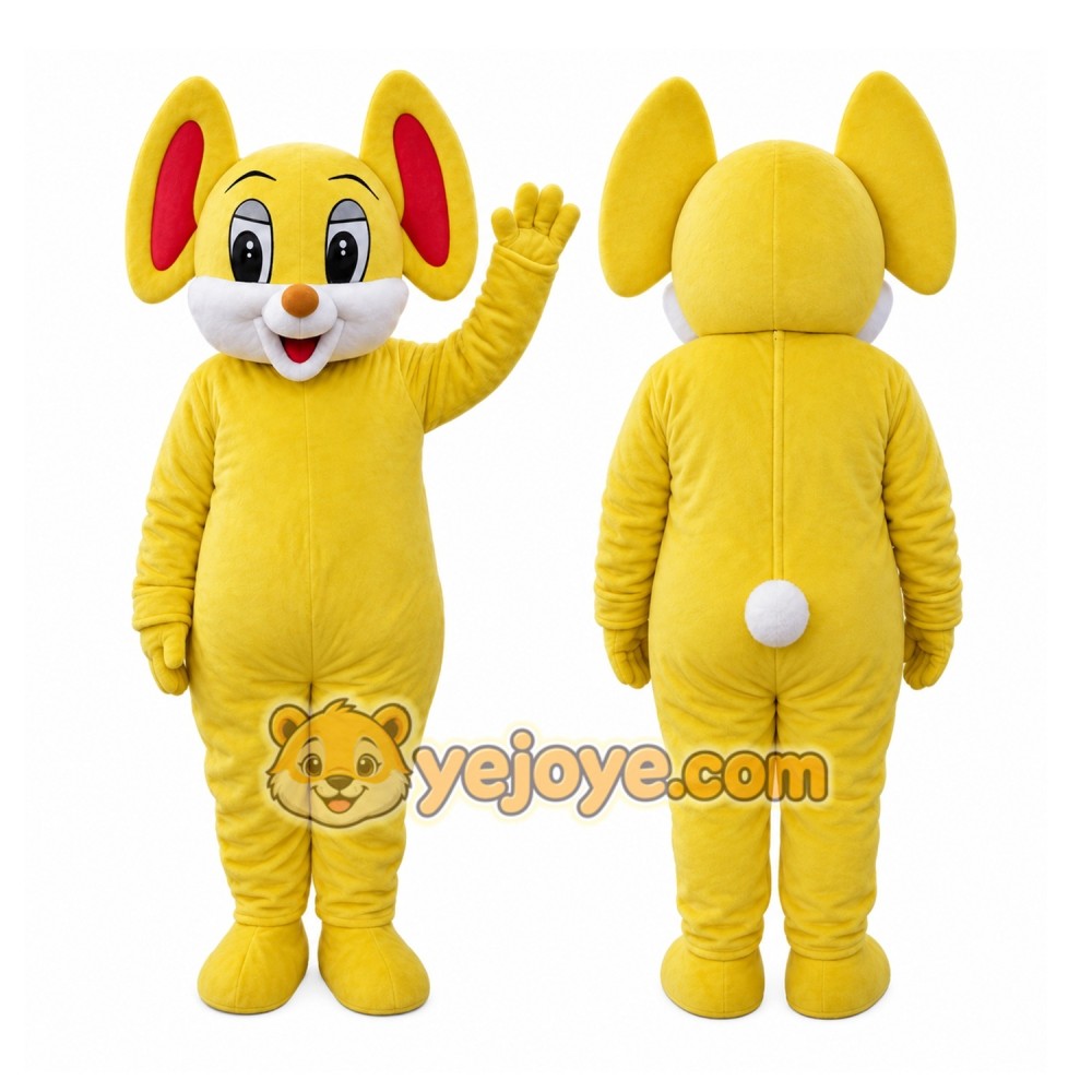 Yellow Mouse Mascot Costume Cartoon Character Cosplay Yellow Mouse Mascot Costume Cartoon Character Cosplay