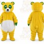 Yellow Panda Mascot Costume
