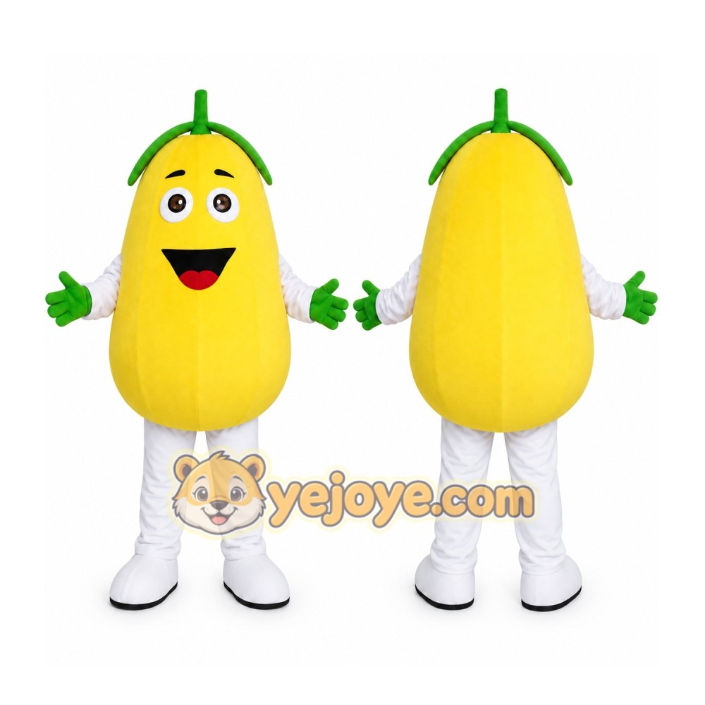 Yellow Pear Mascot Costume Yellow Pear Mascot Costume