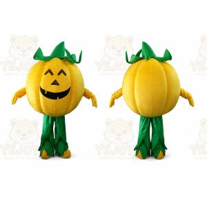 Yellow Pumpkin Mascot Costume