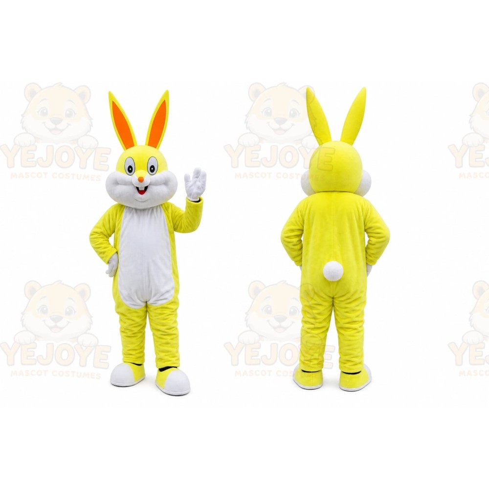Yellow Rabbit Bunny Mascot Costume