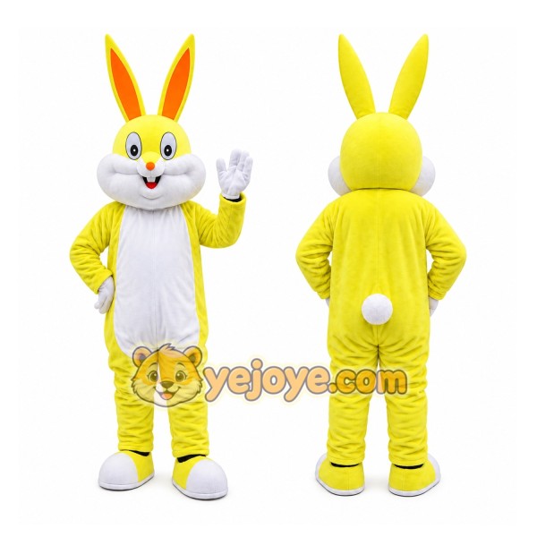 Yellow Rabbit Bunny Mascot Costume