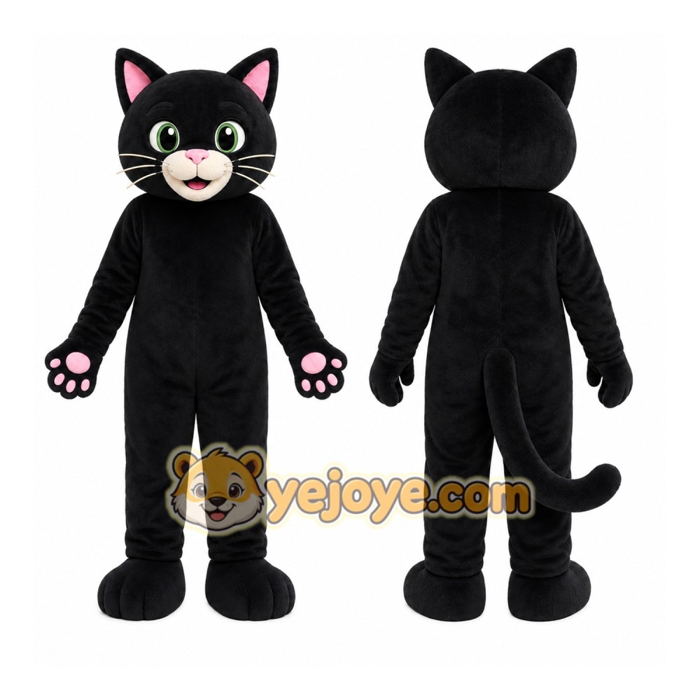 Black Cat Mascot Costume Black Cat Mascot Costume