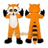 Yellow Raccoon Mascot Costume