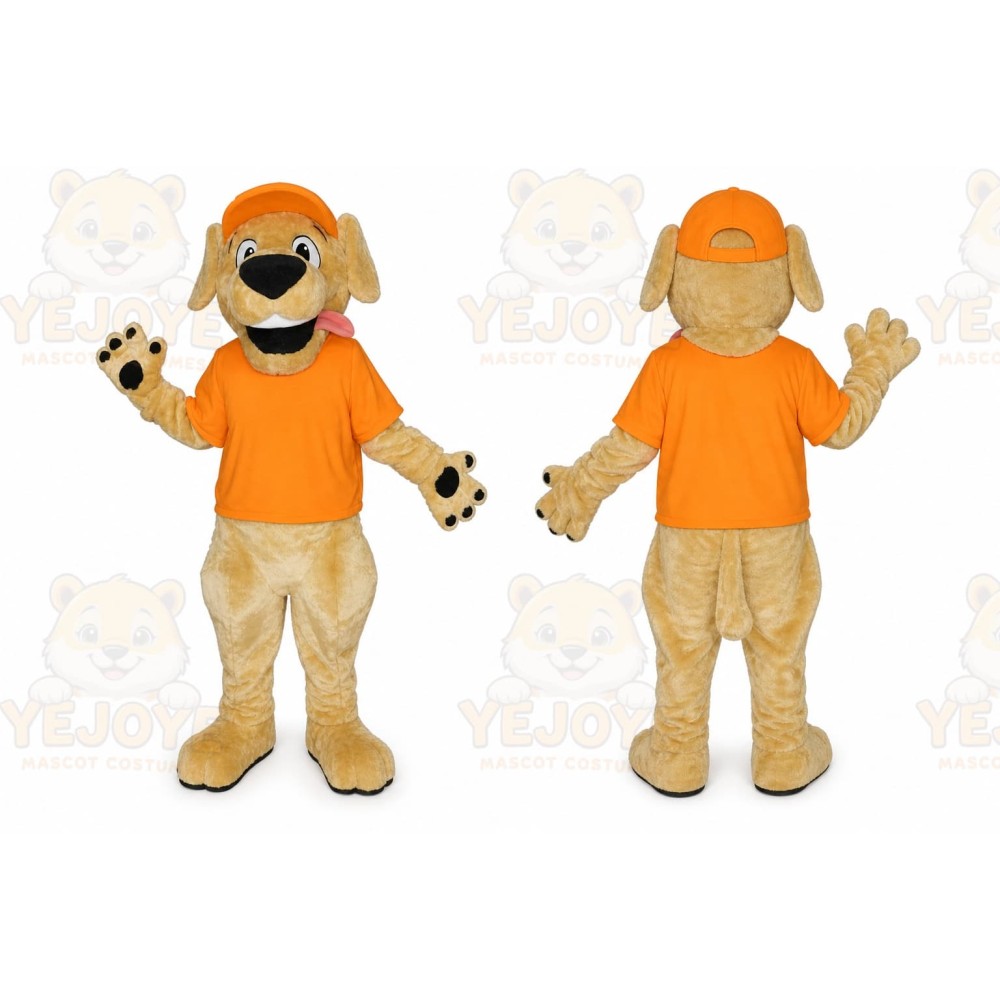 Yellow Retriever Mascot Costume Puppy Dog