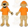 Yellow Retriever Mascot Costume Puppy Dog