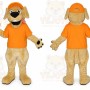 Yellow Retriever Mascot Costume Puppy Dog