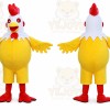 Yellow Rooster Mascot Costume