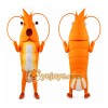 Yellow Shrimp Mascot Costume