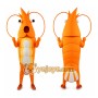 Yellow Shrimp Mascot Costume