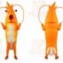 Yellow Shrimp Mascot Costume