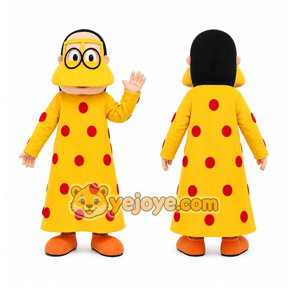 Yellow Skirt Arab Woman Mascot Costume Yellow Skirt Arab Woman Mascot Costume