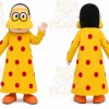 Yellow Skirt Arab Woman Mascot Costume