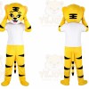 Yellow Sport Tiger Mascot Costume for Adult