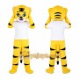 Yellow Sport Tiger Mascot Costume for Adult