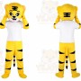 Yellow Sport Tiger Mascot Costume for Adult