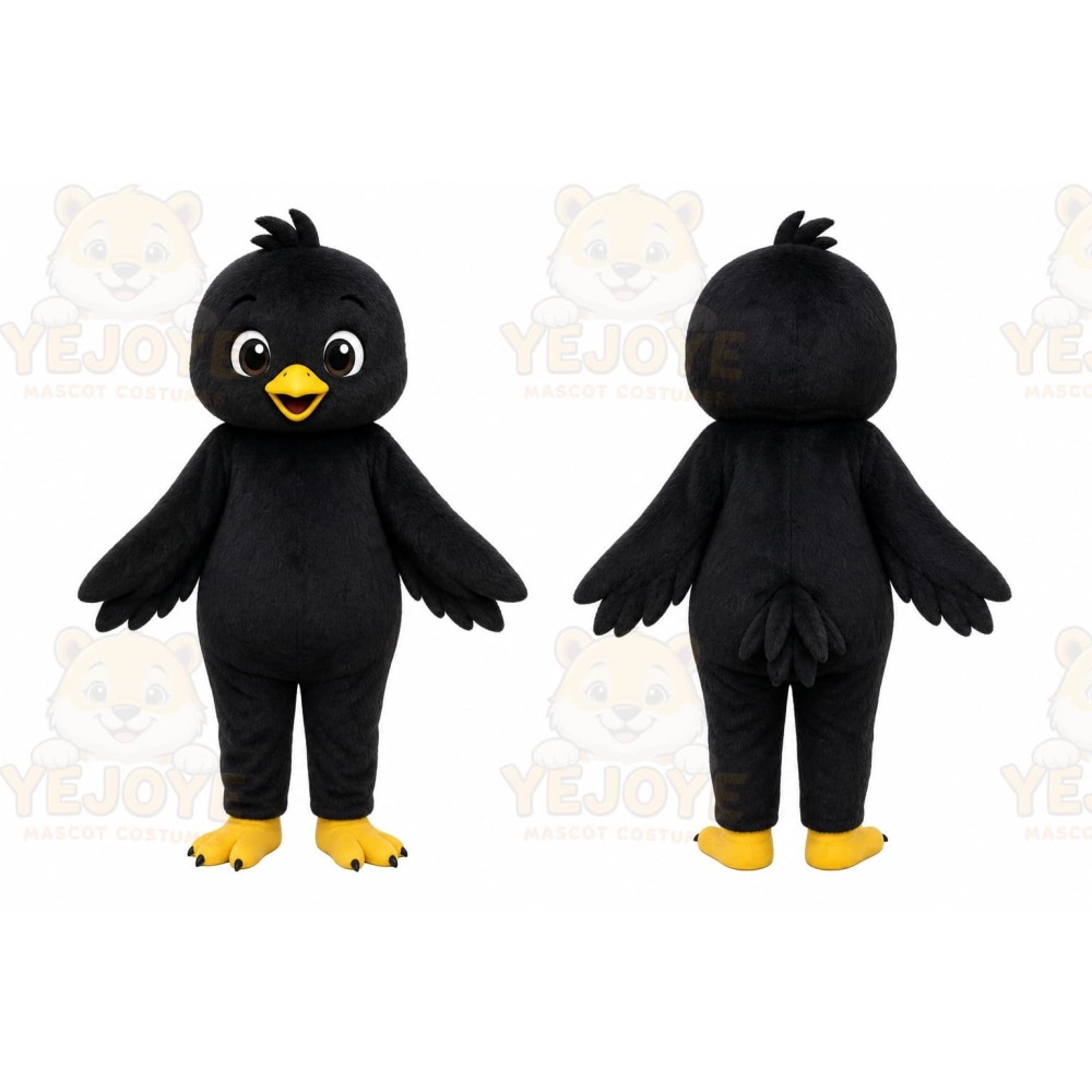 Black Chick Mascot Costume