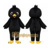 Black Chick Mascot Costume Black Chick Mascot Costume