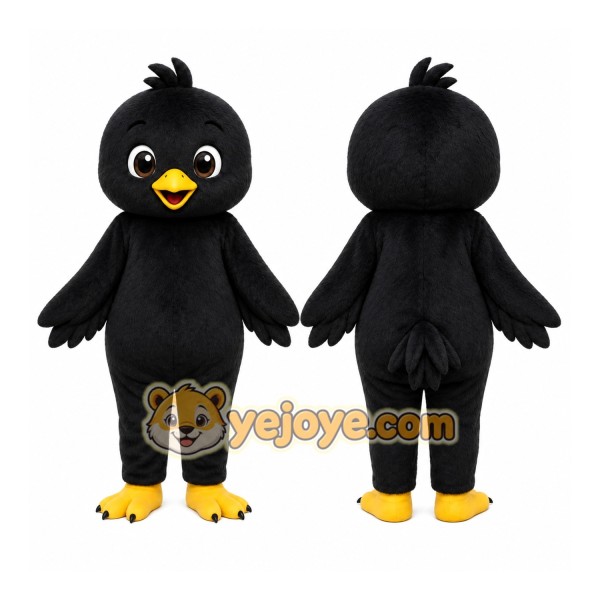 Black Chick Mascot Costume
