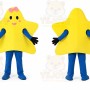 Yellow Star Mascot Star Girl Mascot Costume