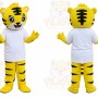 Yellow Tiger Mascot Costume