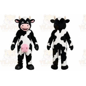 Black Cow Mascot Costume for Adult