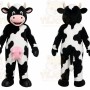 Black Cow Mascot Costume for Adult