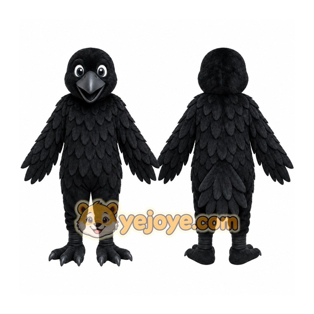 Black Crow Bird Mascot Costume