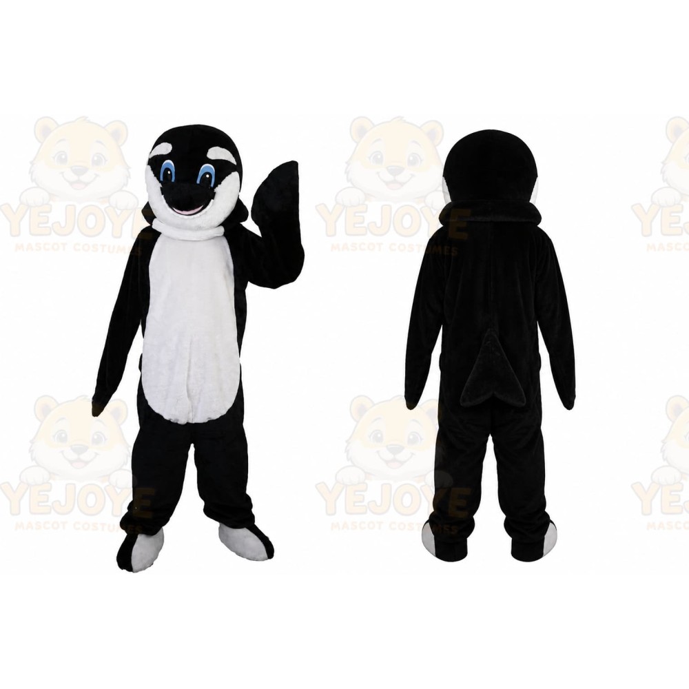 Black Dolphin Mascot Costume for Adult