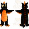 Black Dragon Mascot Costume