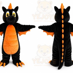 Black Dragon Mascot Costume