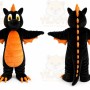 Black Dragon Mascot Costume