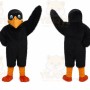 Black Eagle Bird Mascot Costume