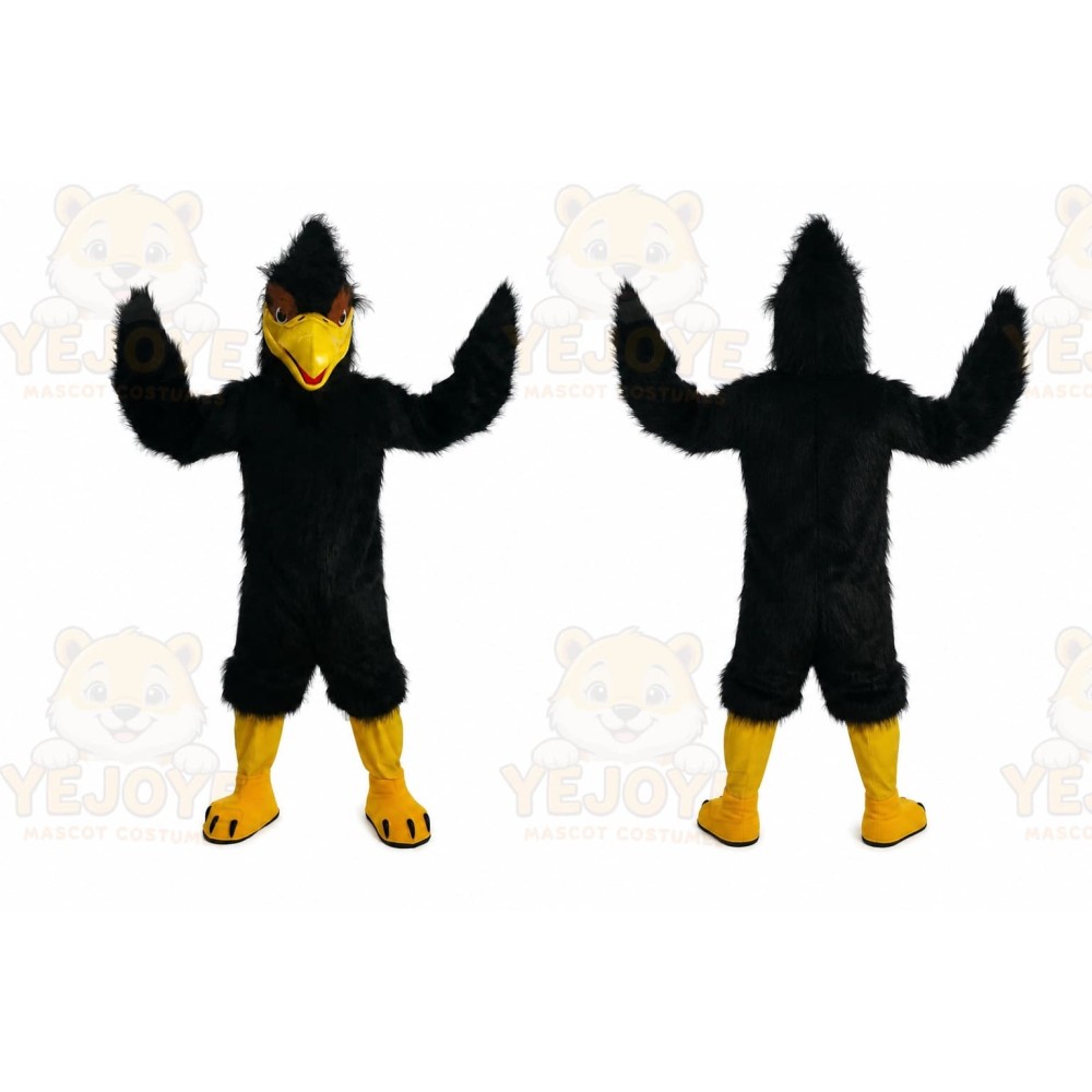 Black Eagle Cartoon Mascot Costume