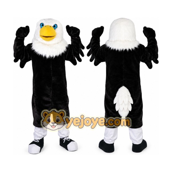 Black Eagle Mascot Costume for Adult