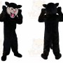 Black Felis Silvestris Cat Mascot Costume for Adult
